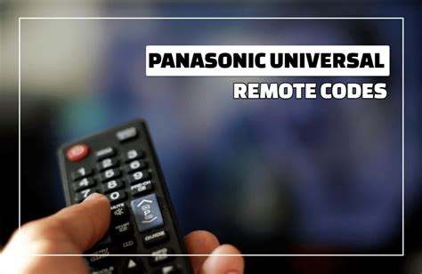 pensonic code for universal remote|How to program Panasonic TV remote codes .